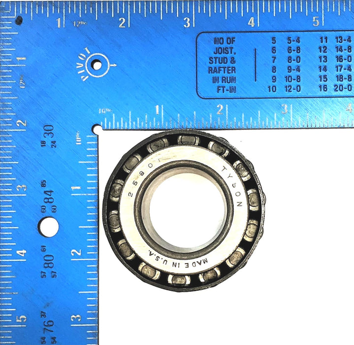Tyson Tapered Roller Bearing Cone (No Box) 2580T NOS