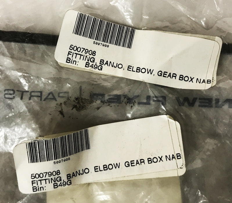 Parker Ermeto 5-Piece Banjo Elbow Fitting 22M x 18M 5007908 [Lot of 2] NOS