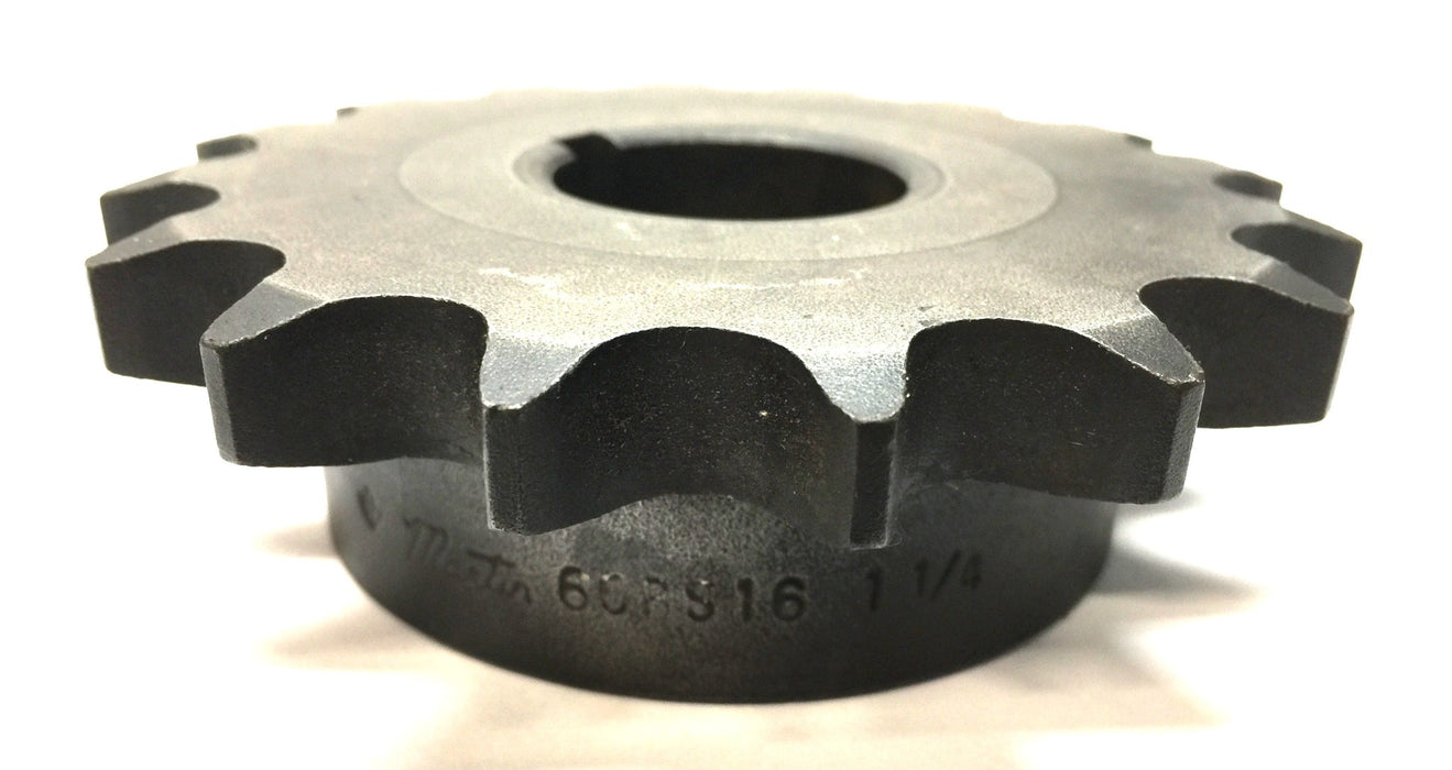 Martin 16-Tooth 1-1/4" Bore Roller Chain Sprocket 60BS16-1-1/4 NOS