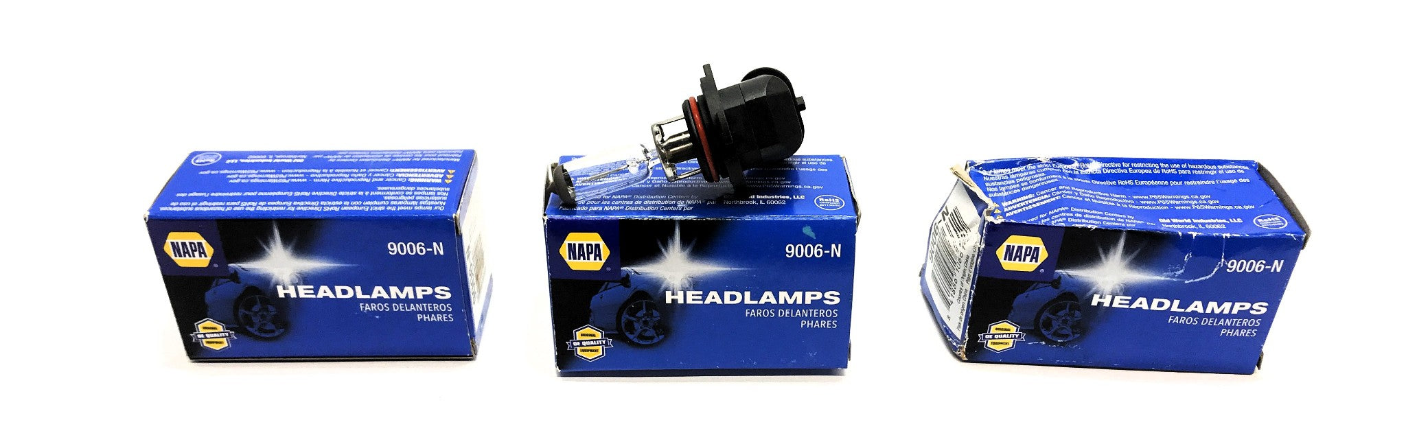 Napa HB4 55W Headlamp Bulb 9006-N [Lot of 3] NOS