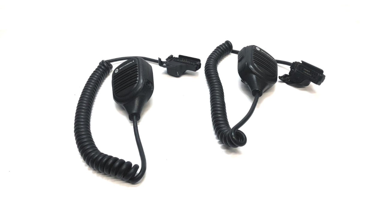 Motorola Remote Speaker Microphone with Clip PMMN4045A [Lot of 2] USED