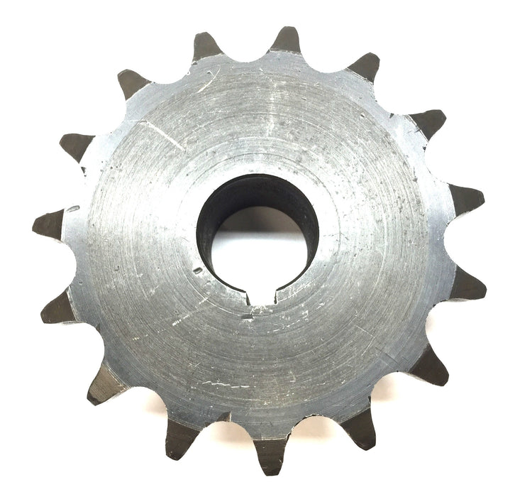 Unbranded 15-Tooth 1" Bore Roller Chain Sprocket 60BS16-1 USED