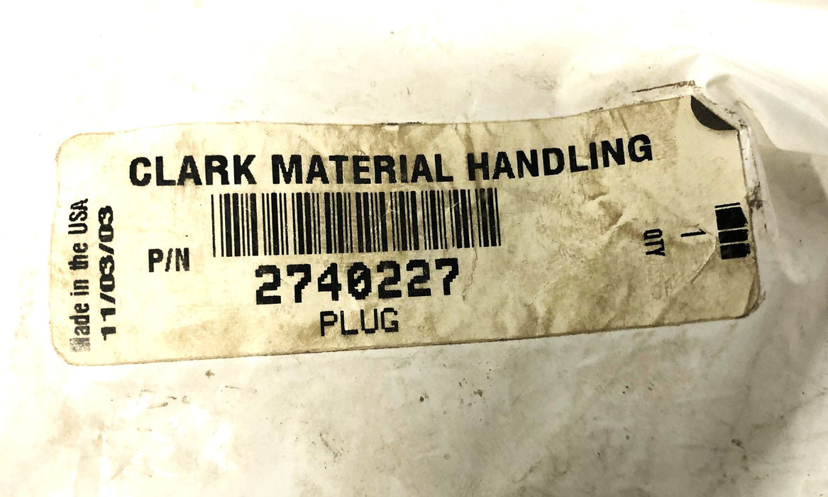 Clark Forklift Plug 2740227 NOS