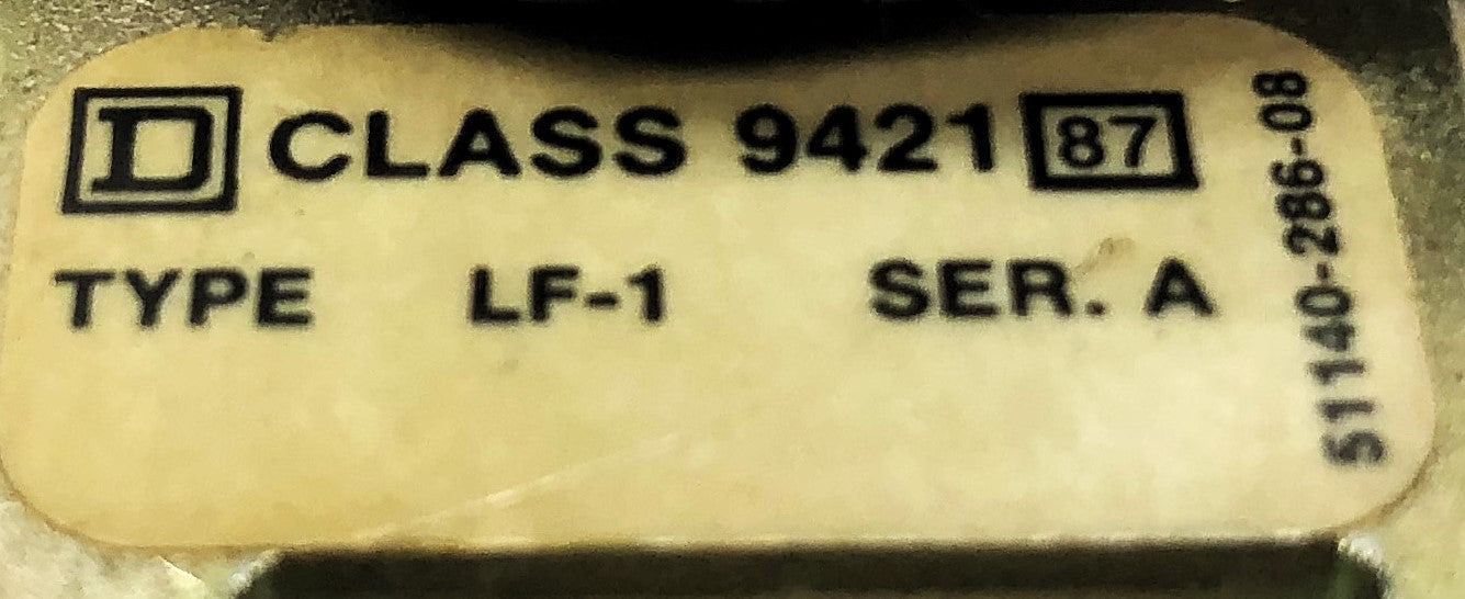 Square D Circuit Breaker LF-1 Mechanism (NO Handle) 9421 NOS