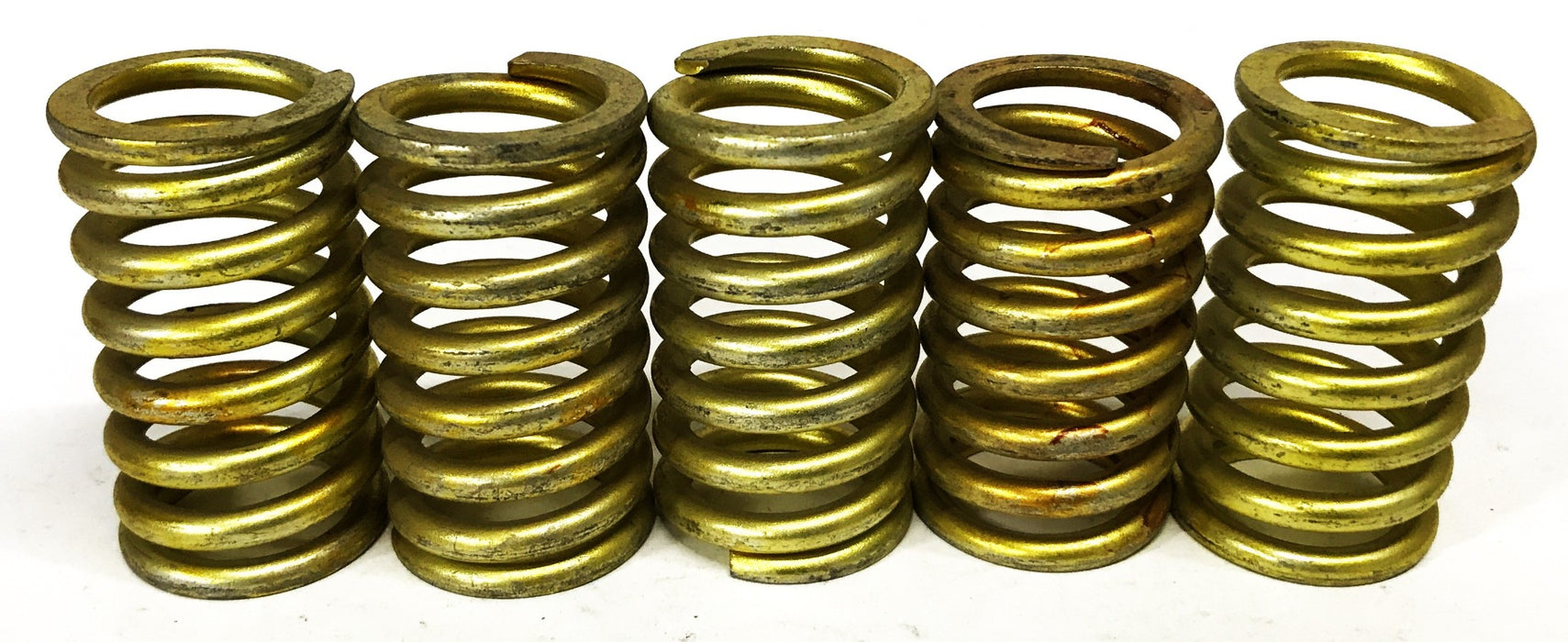 Unbranded Gold 1 inch ID 1-1/2 inch OD 2-5/8 L Compression Spring [Lot of 5] NOS