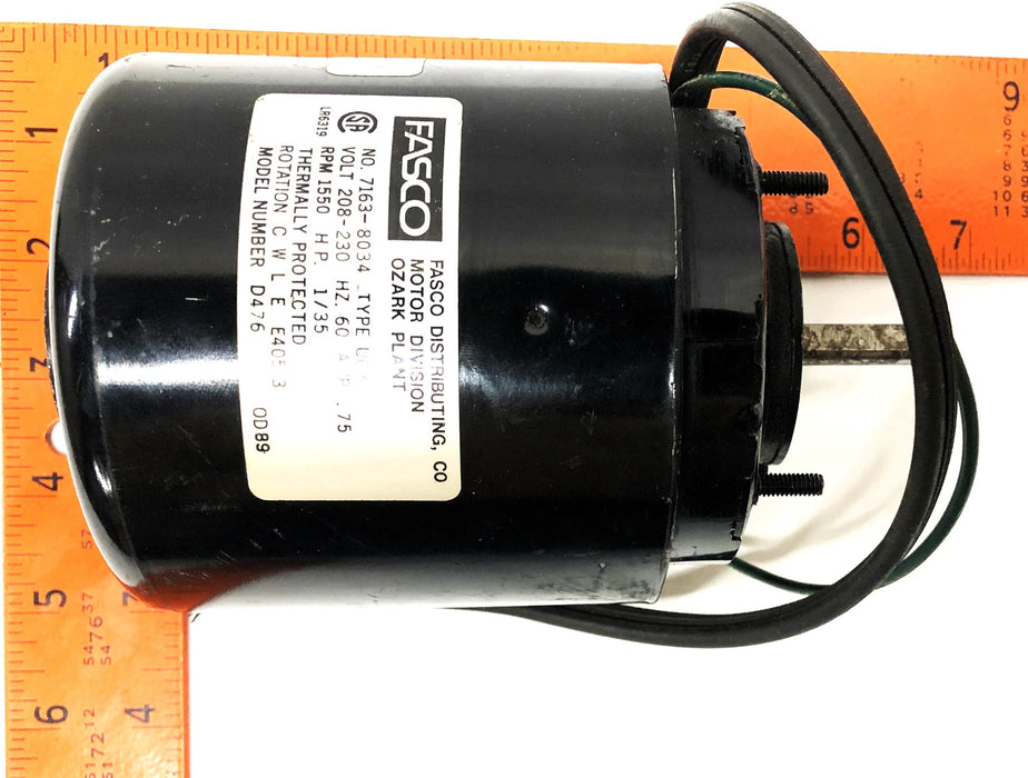 Fasco Electric Motor 208-230v 60 Hz 7163-8034 (D476) NOS