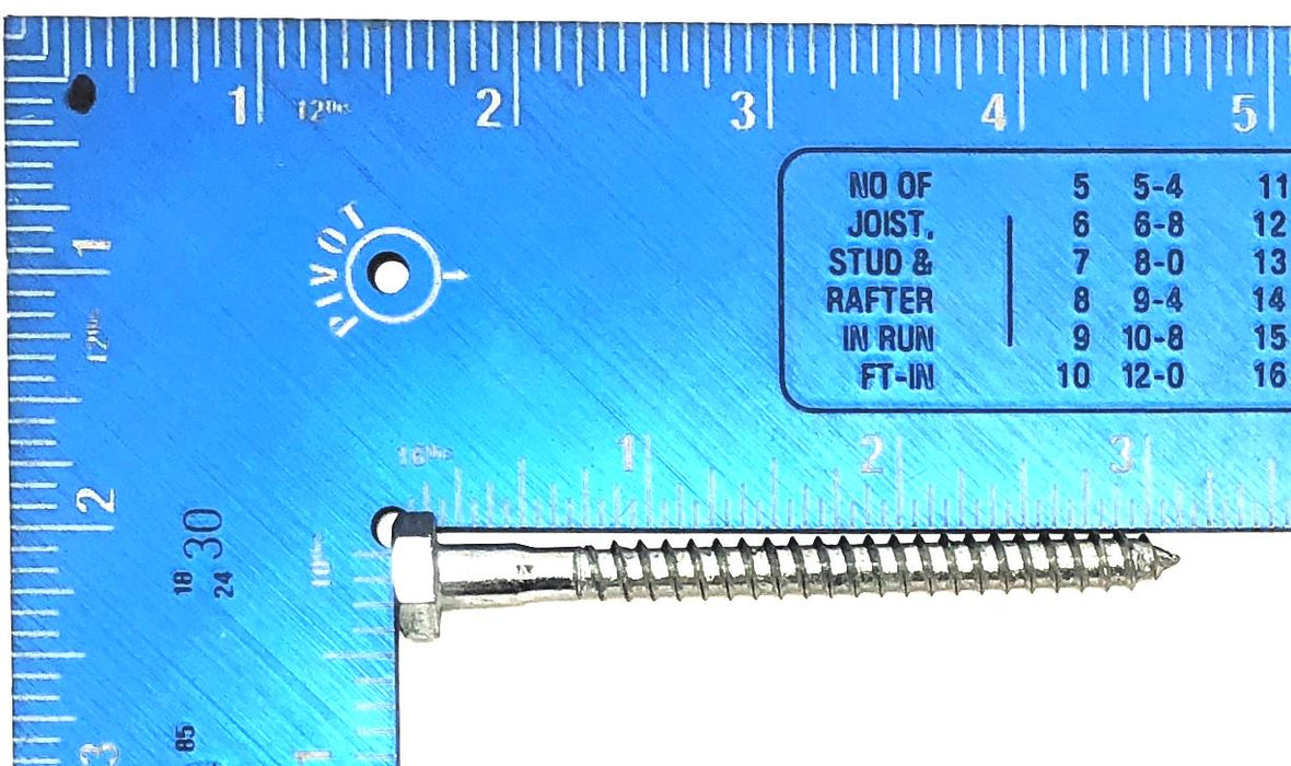 CYI 1/4" x 3" Hex Head Lag Bolt Screw [Lot of 36] NOS