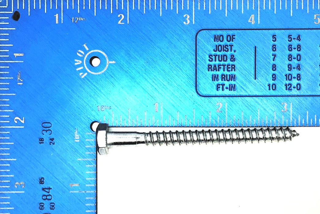 Unbranded 1/4" x 3" Hex Head Lag Bolt Screw [Lot of 47] NOS