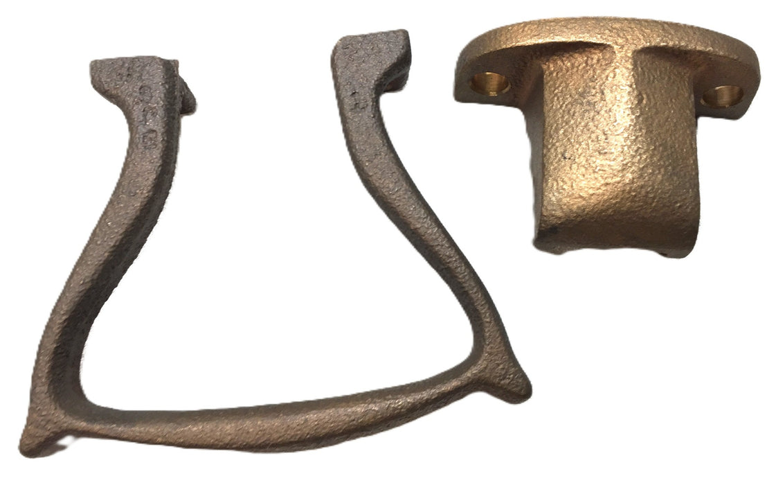 Unbranded Cast Brass Spark Proof Handle Safety Latch Assembly 569 (2pcs) NOS