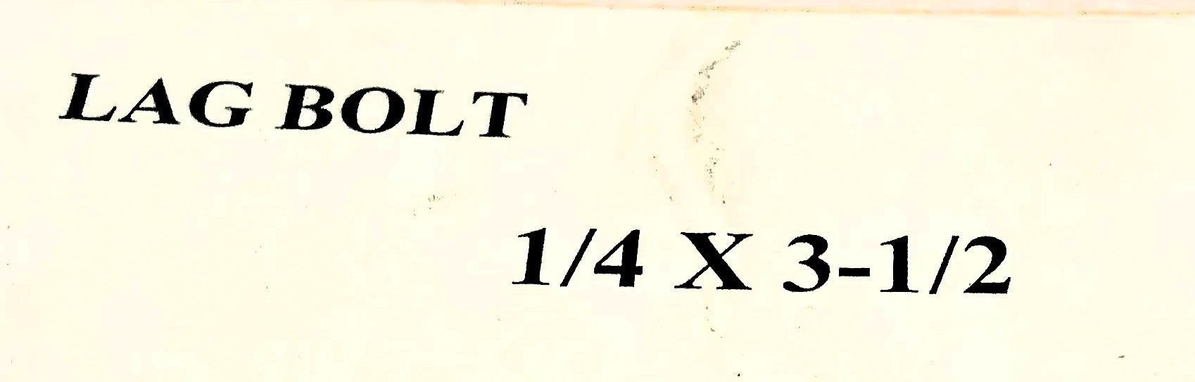 CYI 1/4" x 3-1/2" Hex Head Lag Bolt Screw [Lot of 37] NOS