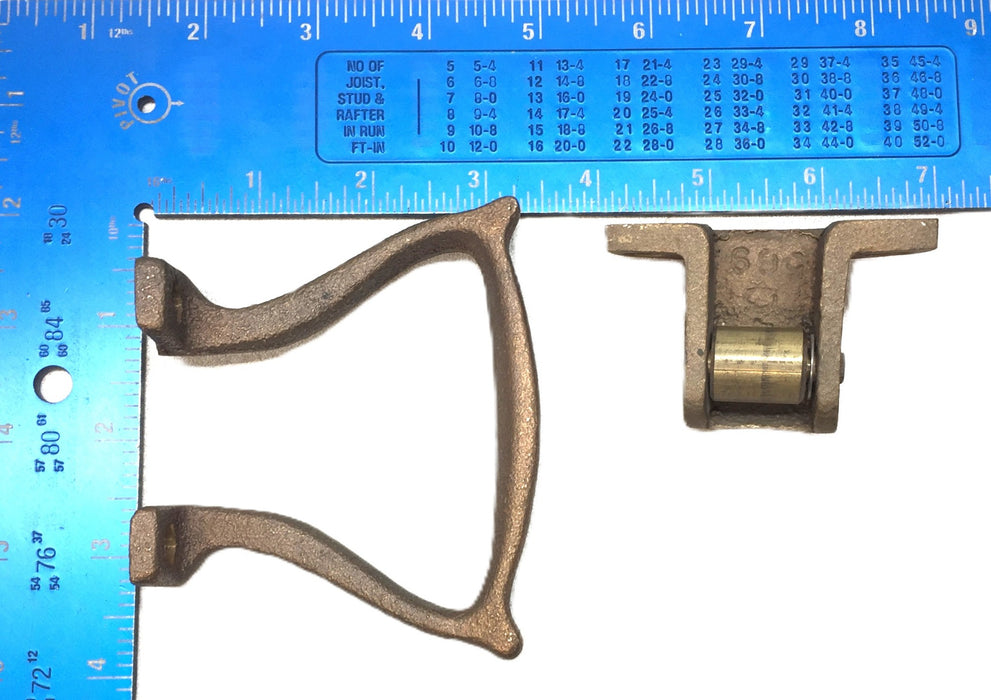 Unbranded Cast Brass Spark Proof Handle Safety Latch Assembly 569 (2pcs) NOS