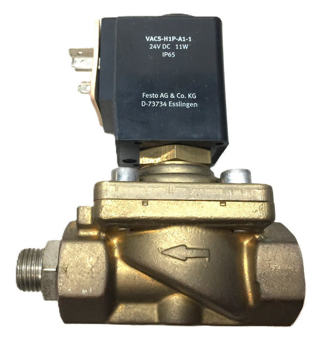 Festo 24VDC/11W Solenoid Valve VACS-H1P-A1-1 (VZWFBLM22CG14135V1P410) USED