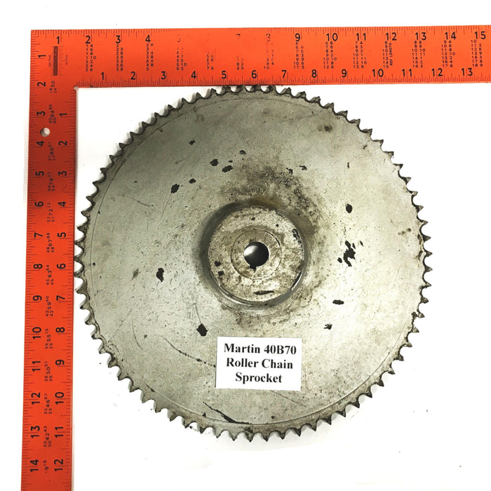 Martin 70-Tooth Roller Chain Sprocket 40B70 USED