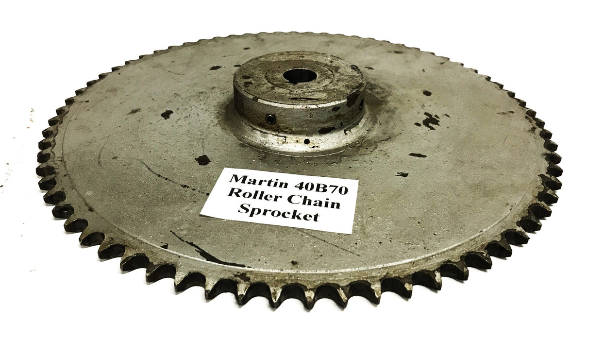 Martin 70-Tooth Roller Chain Sprocket 40B70 USED
