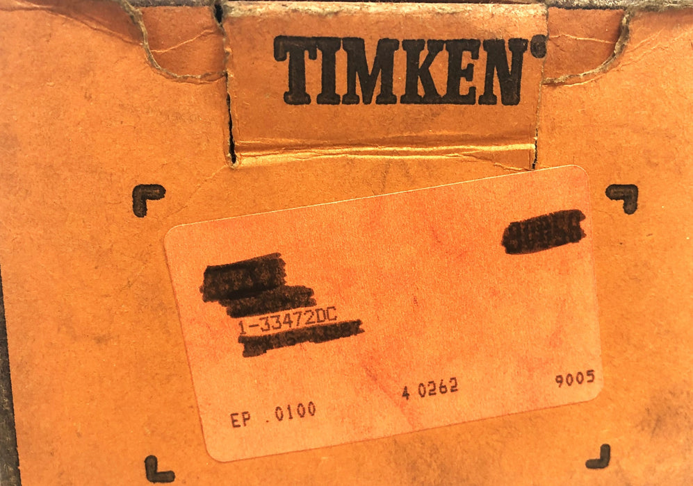 Timken Tapered Roller Bearing Double Cup 33472DC NOS
