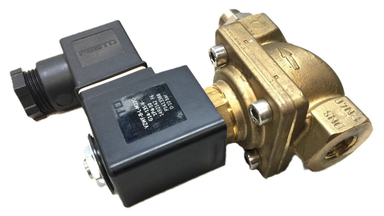 Festo 24VDC/11W Solenoid Valve Assembly VACS-H1P-A1-1(VZWFBLM22CG14135V1P410)NOS