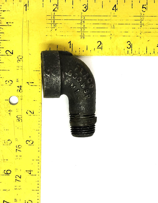 Flagg 300WSP Valve Reduction Elbow Malleable Iron AAR1/2 USED