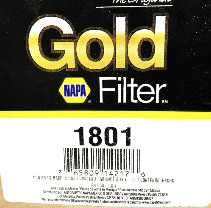 Napa Gold Oil Filter 1801 NOS