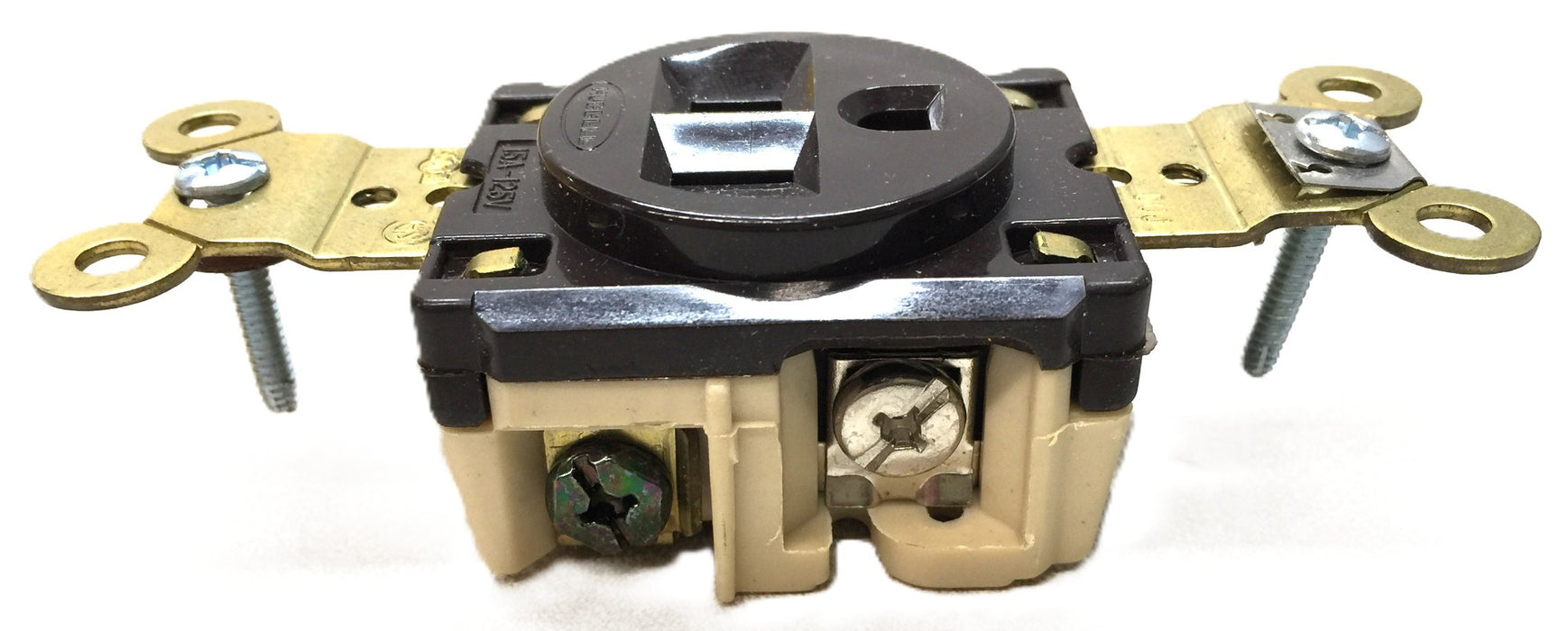 Hubbell Single Brown 2-Pole/3-Wire Receptacle HBL5261 (5261) [Lot of 4] NOS