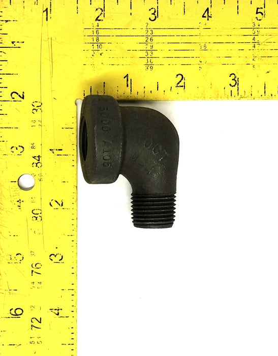 Vogt 1/2 Inch Valve Reduction Elbow Forged ADI 3000-A105 (SER1800) NOS