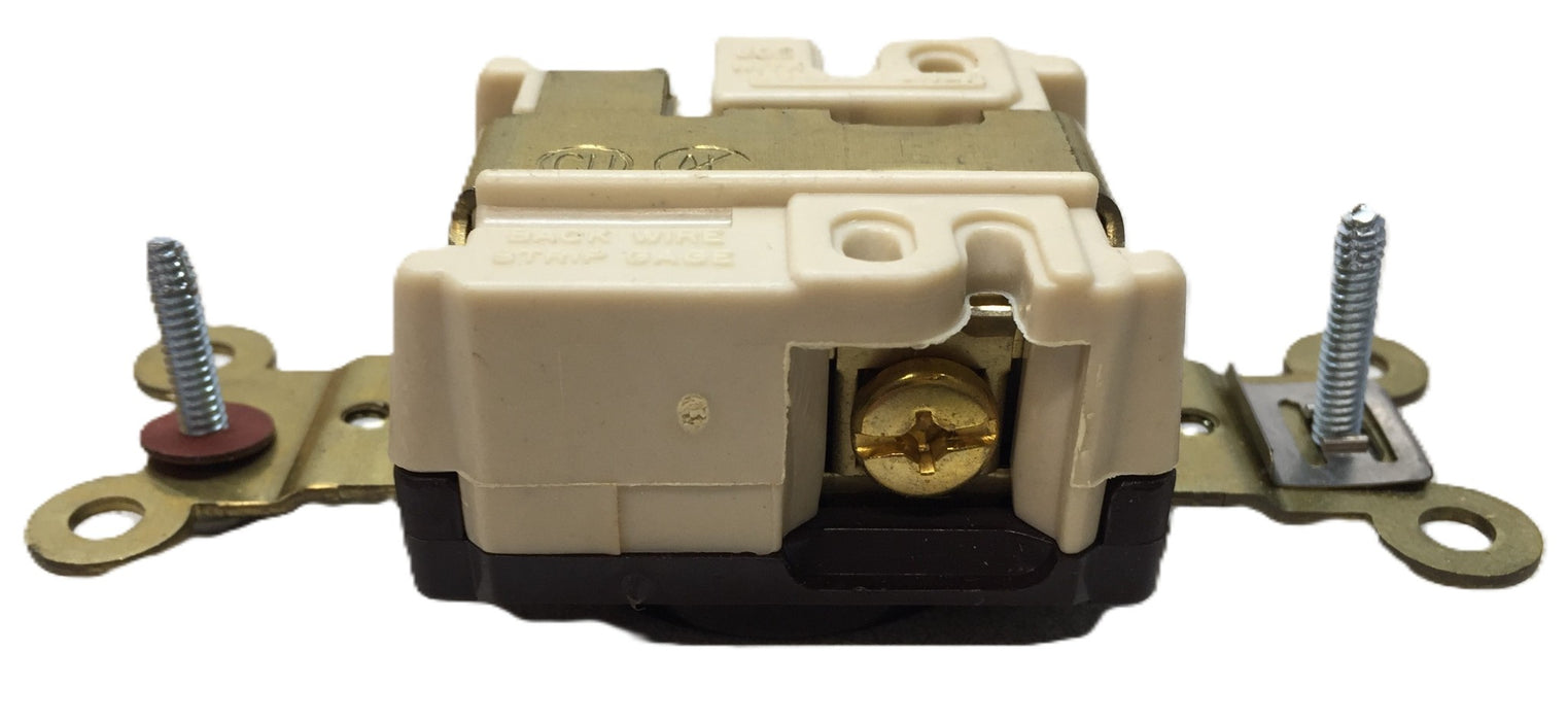 Hubbell Single Brown 2-Pole/3-Wire Receptacle HBL5261 (5261) [Lot of 4] NOS