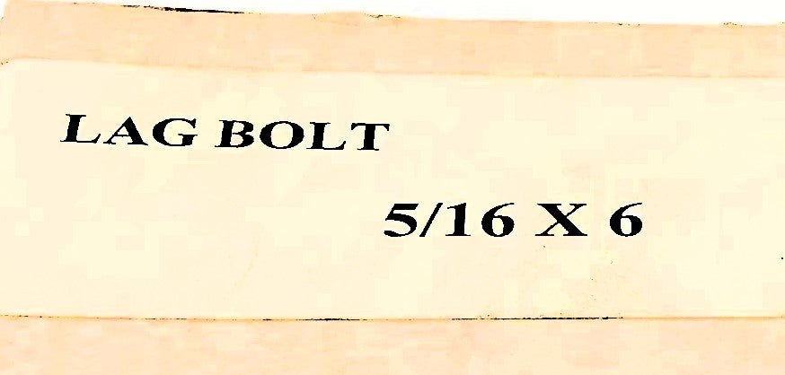 CYI 5/16" x 6" Hex Head Lag Bolt Screw [Lot of 46] NOS
