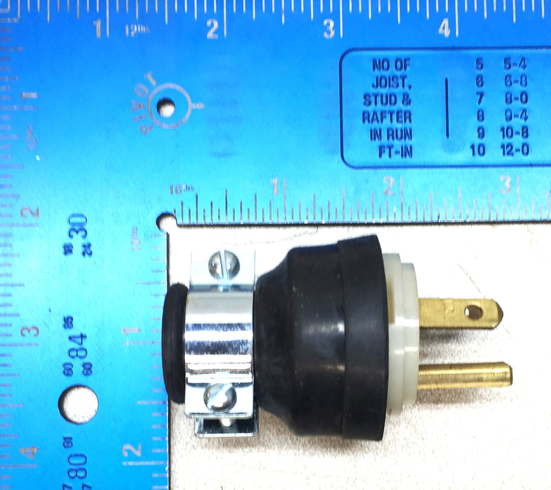 Hubbell 3-Wire Industrial Straight Blade Plug HBL5929 (5929) [Lot of 2] NOS