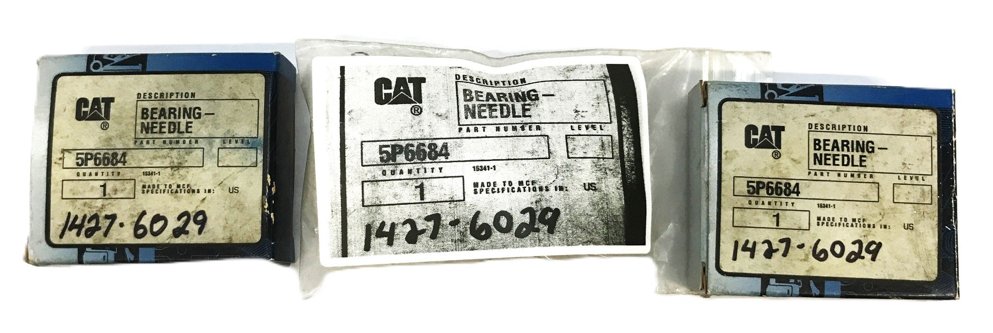 Caterpillar Forklift Needle Bearing 5P6684 (1427-6029) [Lot of 3] NOS