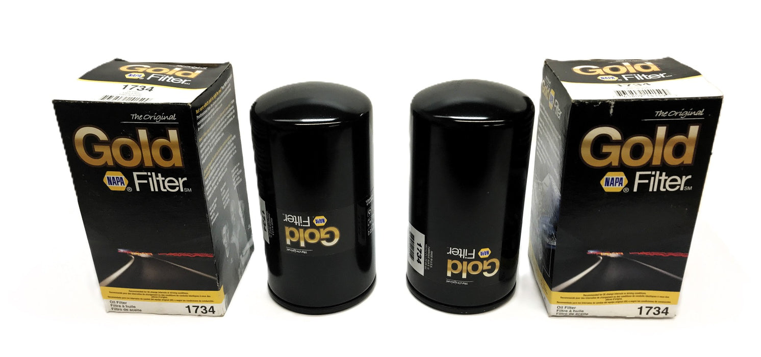 Napa Gold Engine Oil Filter 1734 [Lot of 2] NOS
