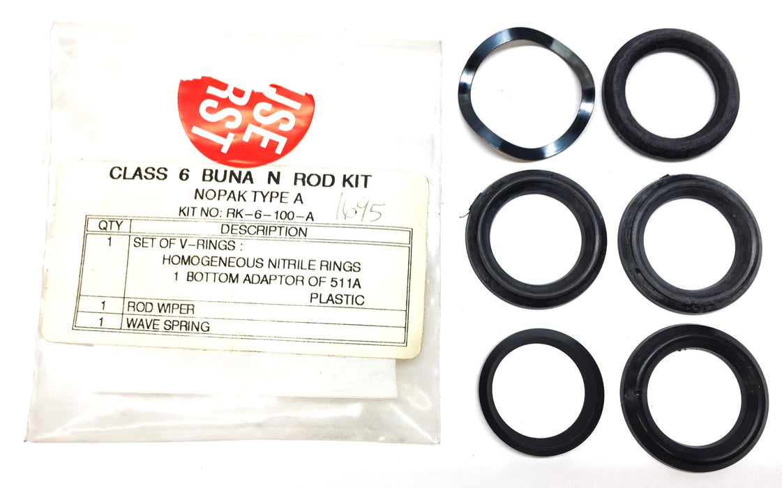 Nopak Class 6 Type A Buna N Rod Repair Kit RK-6-100-A NOS