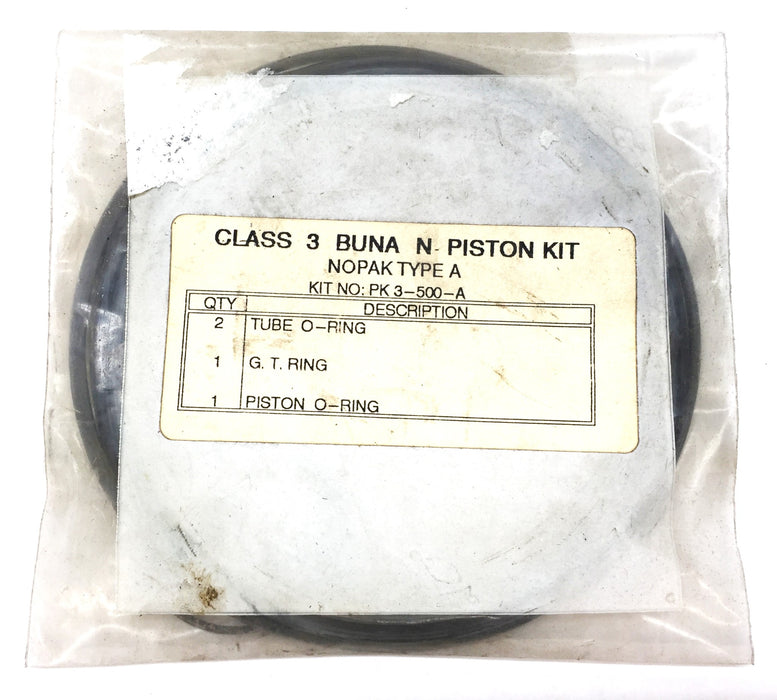 Nopak Class 3 Type A Buna N Piston Kit PK3-500-A NOS