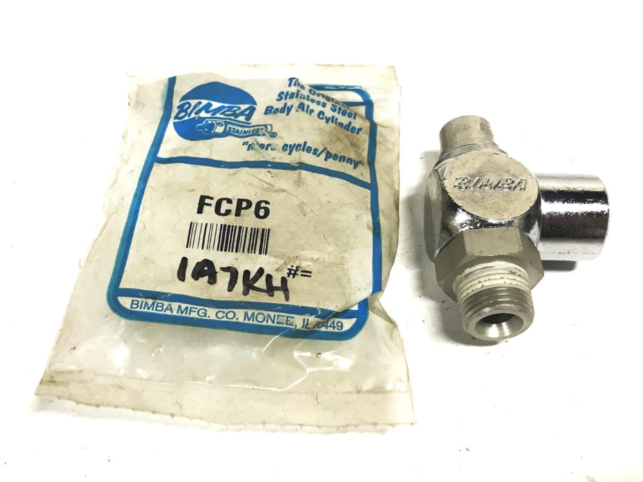 Bimba 3/8 NPT Male X 3/8 NPT Female Flow Control Valve FCP6 NOS