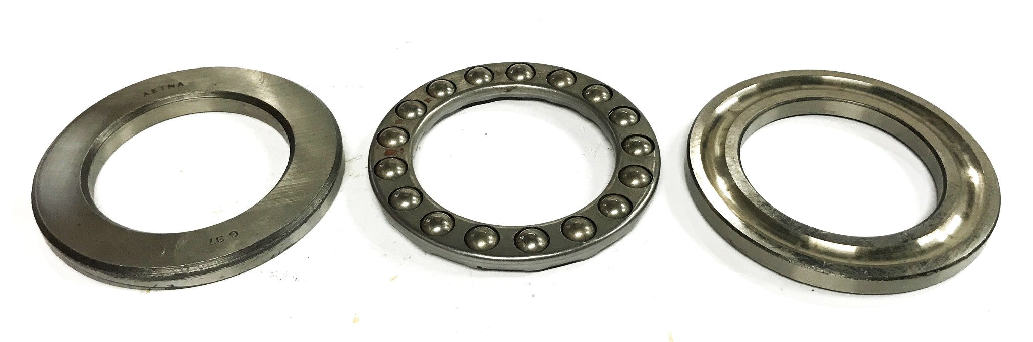 Aetna 3-Piece Single Direction Thrust Ball Bearing G-37 NOS