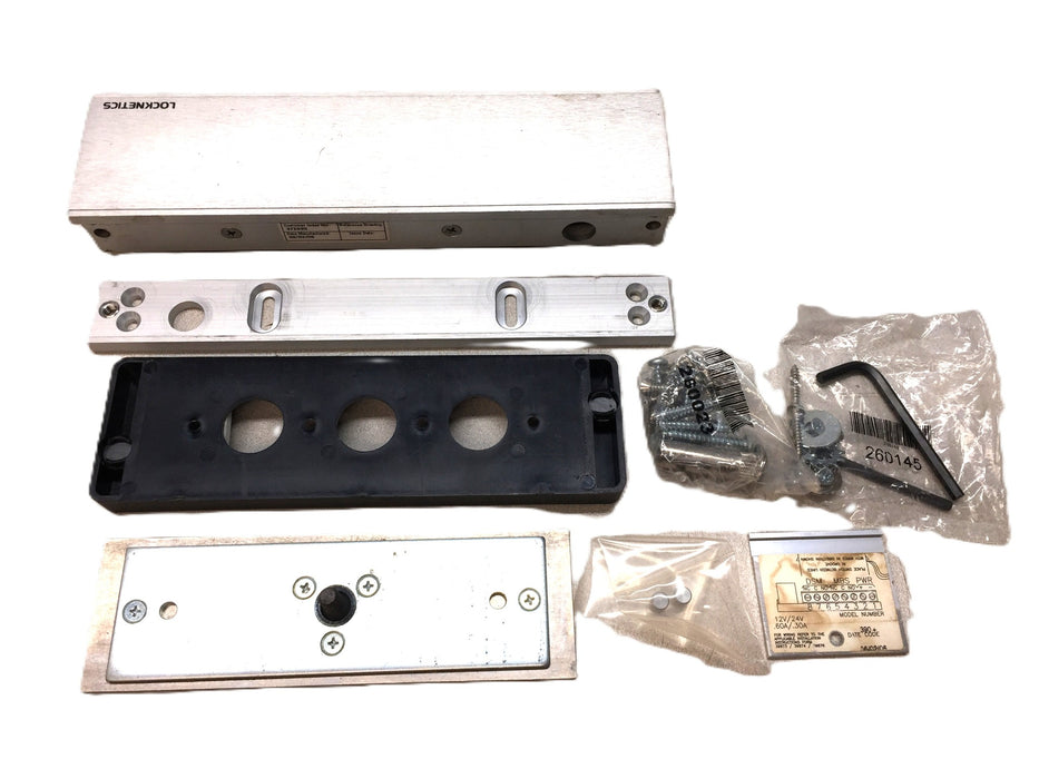 Schlage 12/24VDC 628B Finish Outswinging Magnetic Lock with AVS Model 390+ NOS