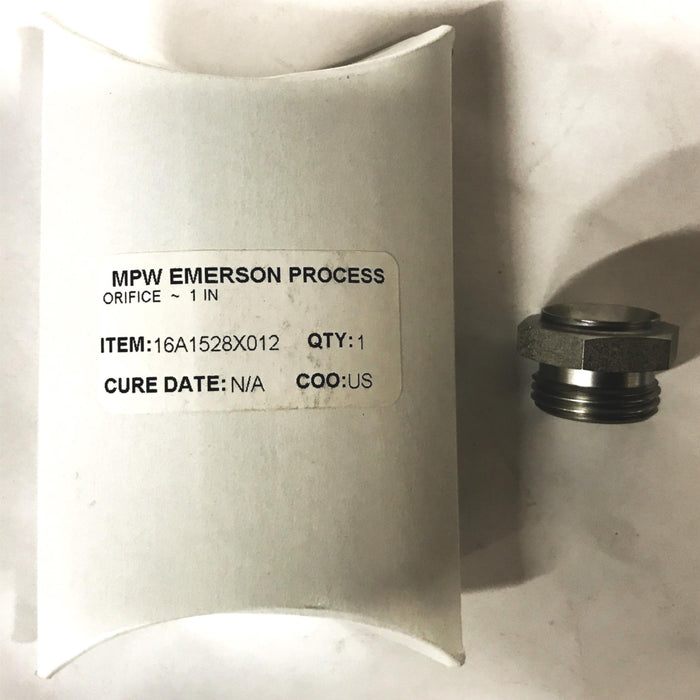 Emerson Process 1 inch Valve Seat/Orifice 16A1528X012 NOS
