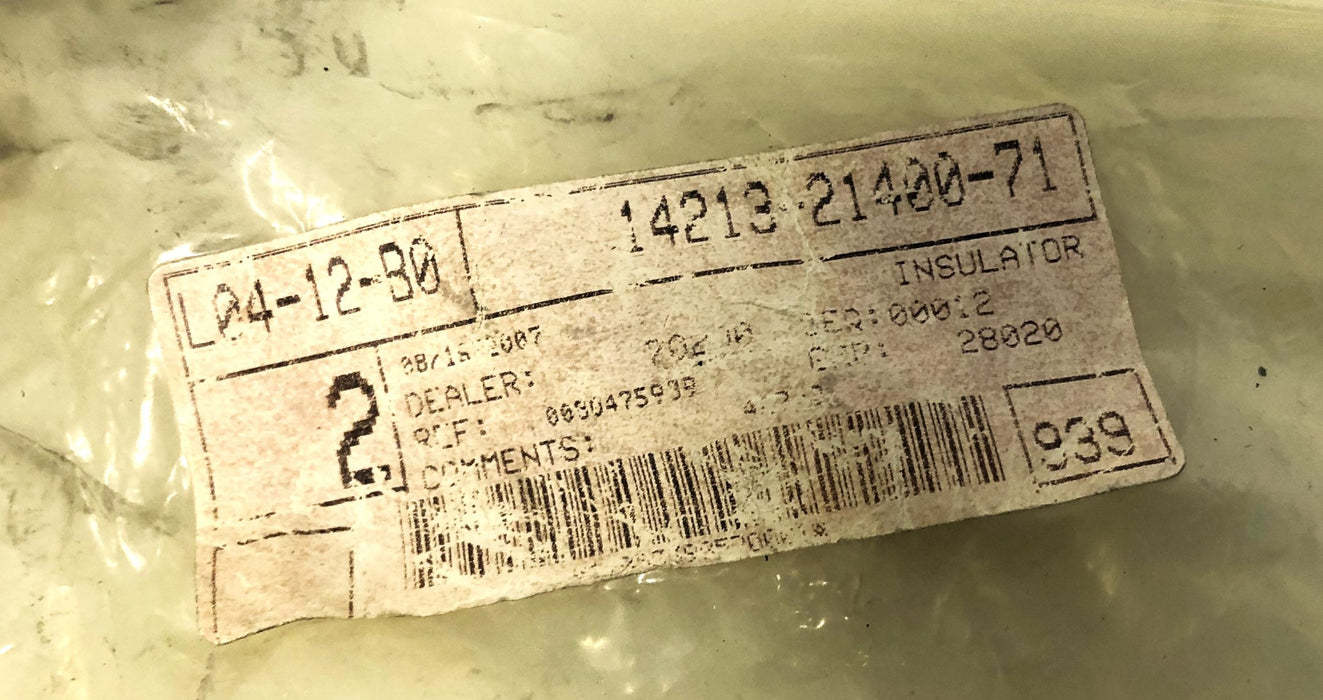 Unbranded Forklift Insulator 14213-21400-71 NOS