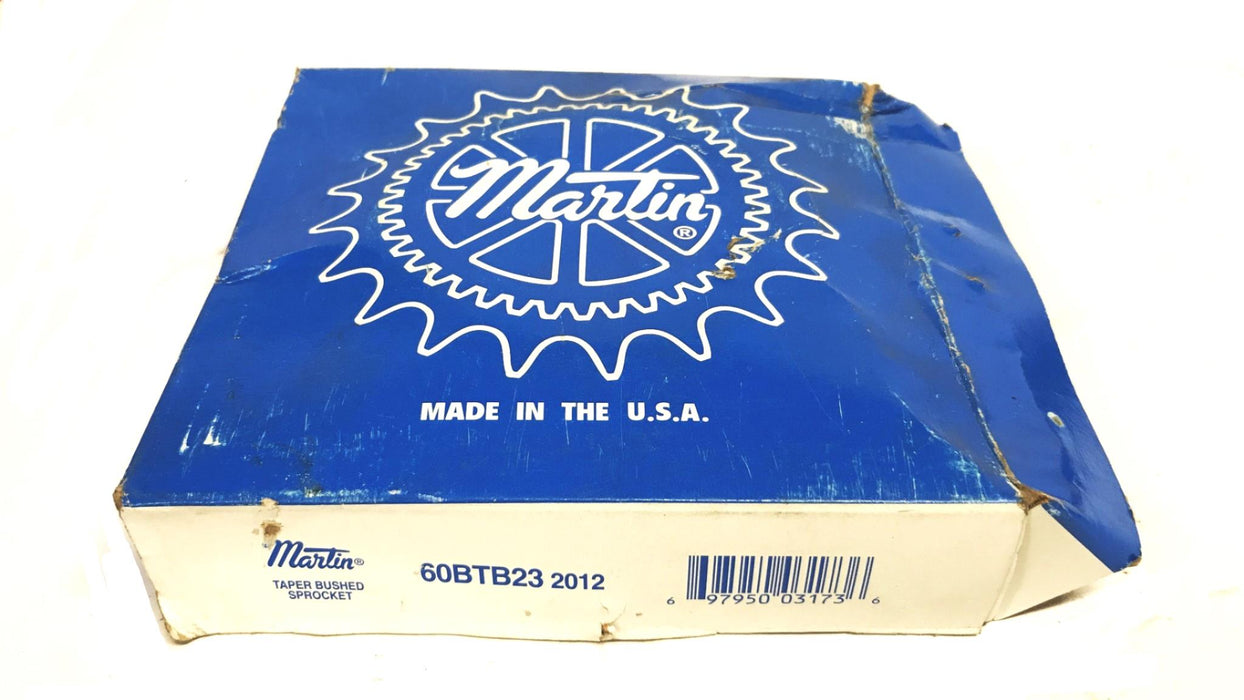 Martin 5-1/2 inch Tapered 23-Tooth Roller Chain Sprocket 60BTB23 NOS