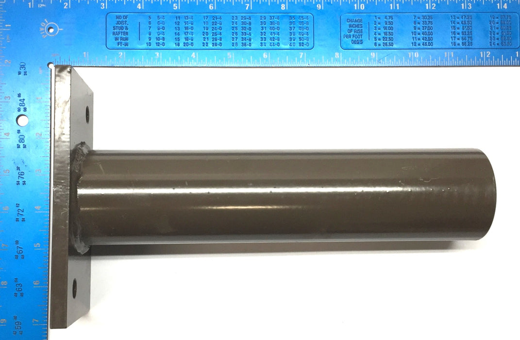 GE Lighting Systems 10.5" Dark Bronze Square Pole Adaptor SPA-EAMT10DKBZ-A NOS