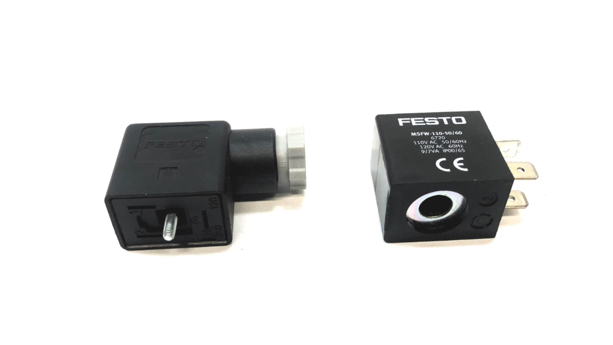 Festo Solenoid Coil Valve MSFW-110-50/60 6720 NOS