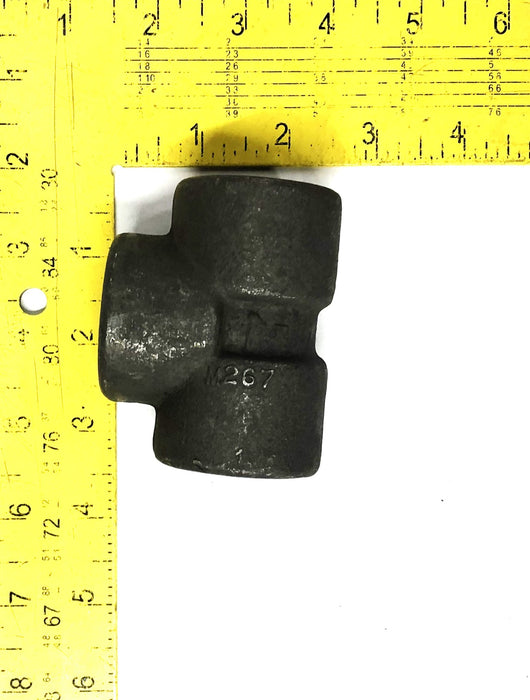 Unbranded 1 Inch Valve Reduction Tee 2000A-105 M267 NOS
