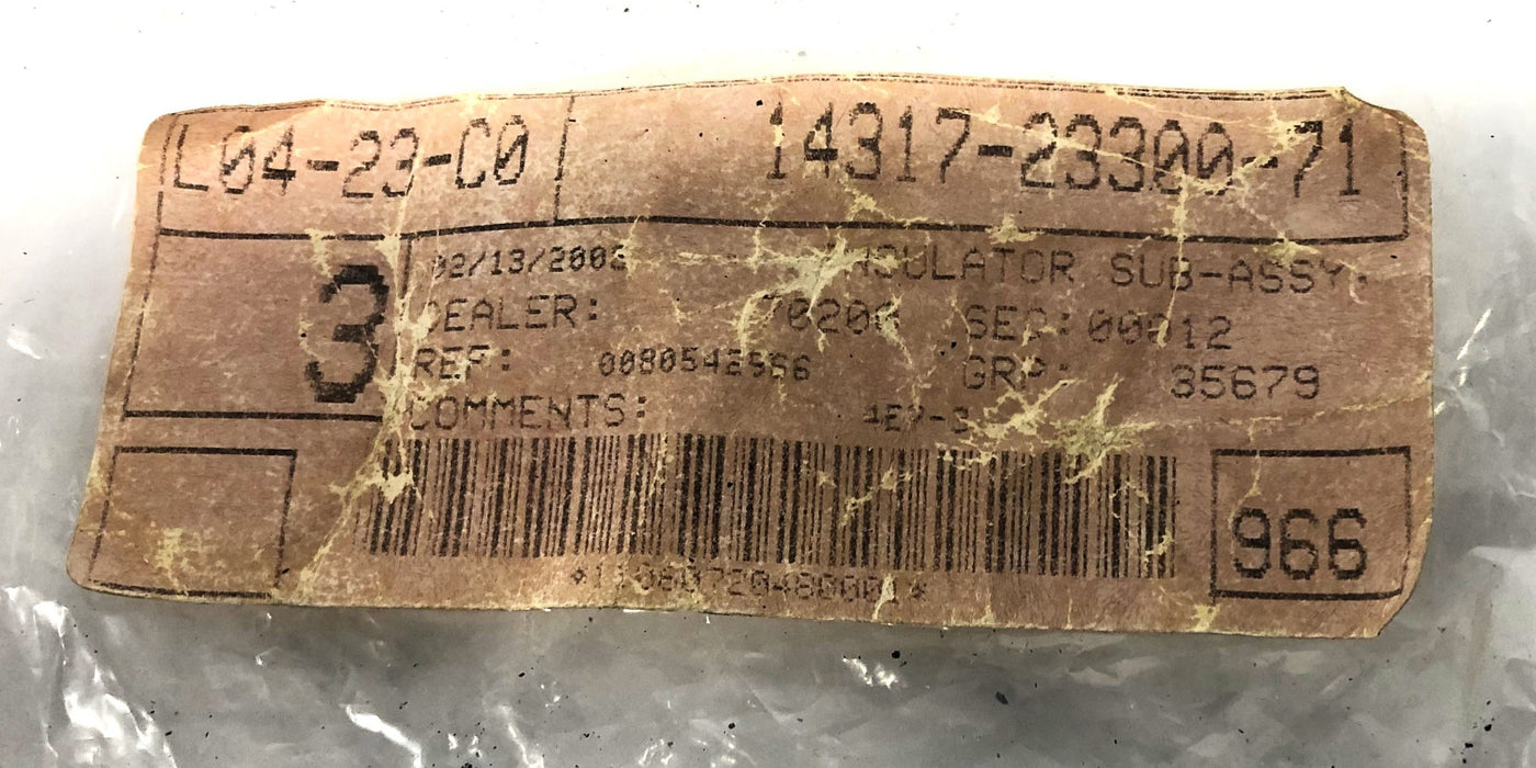 Unbranded Insulator For Toyota Forklift 14317-23300-71 NOS