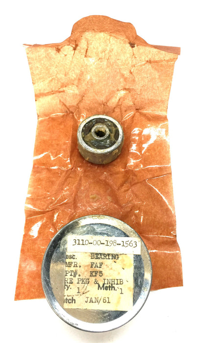 Fafnir Single Row Roller Ball Bearing KF5 NOS