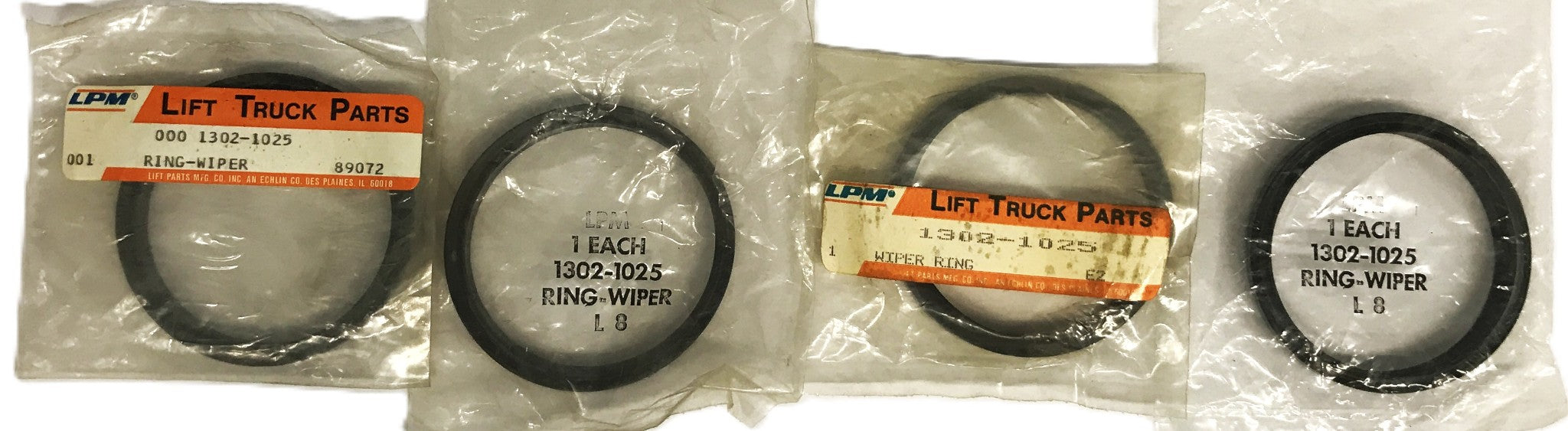 LPM Forklift Wiper Ring 1302-1025 [Lot of 4] NOS