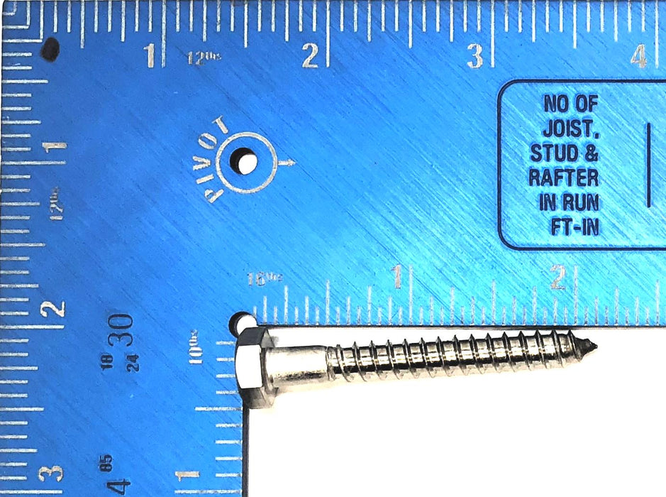 THE 1/4" x 2" Hex Head Lag Bolt Screw [Lot of 30] NOS