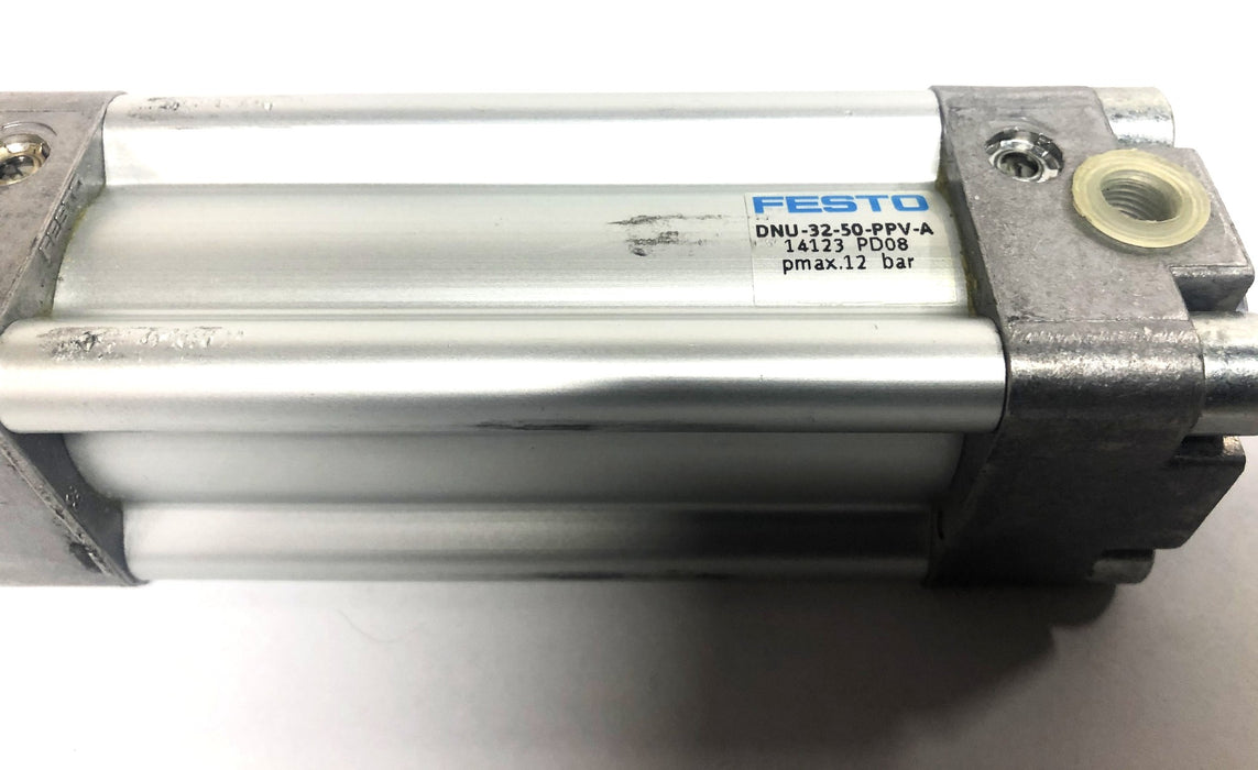 Festo 14123 PD088 MAX 12 BAR Air Cylinder DNU-32-50-PPV-A NOS