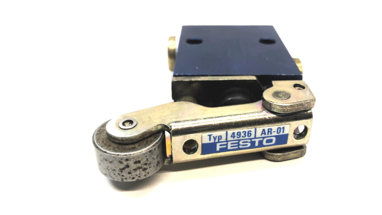 Festo V/O-3-1/8 Valve Limit Switch W/ Roller Lever 4938 (4936) USED