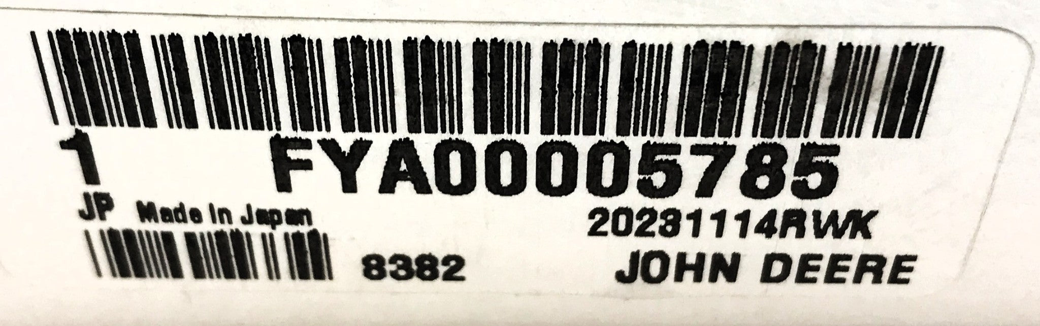 John Deere Fuel Filter Element FYA00005785 NOS