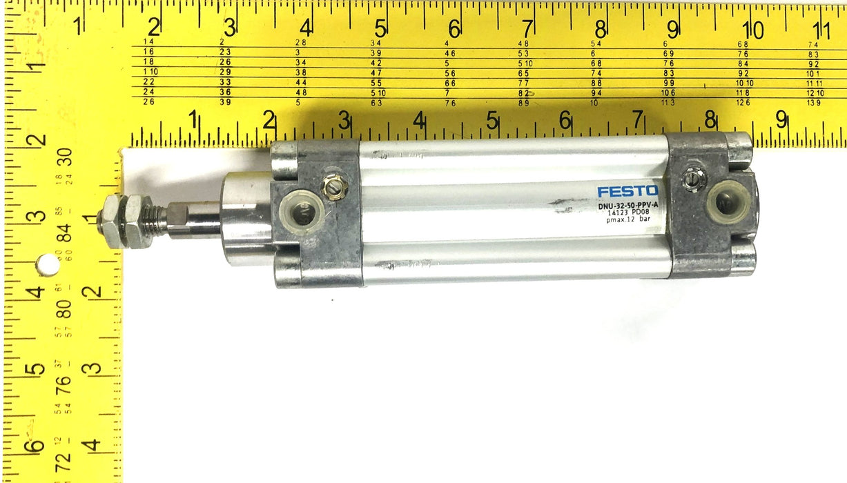 Festo 14123 PD088 MAX 12 BAR Air Cylinder DNU-32-50-PPV-A NOS