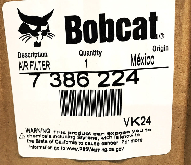 Bobcat Air Filter 7386224 NOS