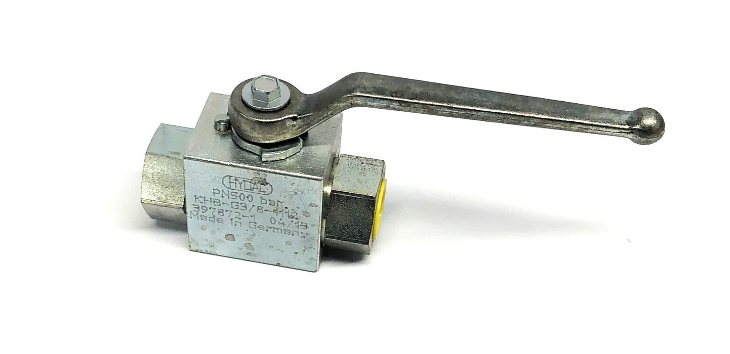 Hydal PN500bar Hydraulic Ball Valve KHB-G3/8-1112 (397872-1) NOS